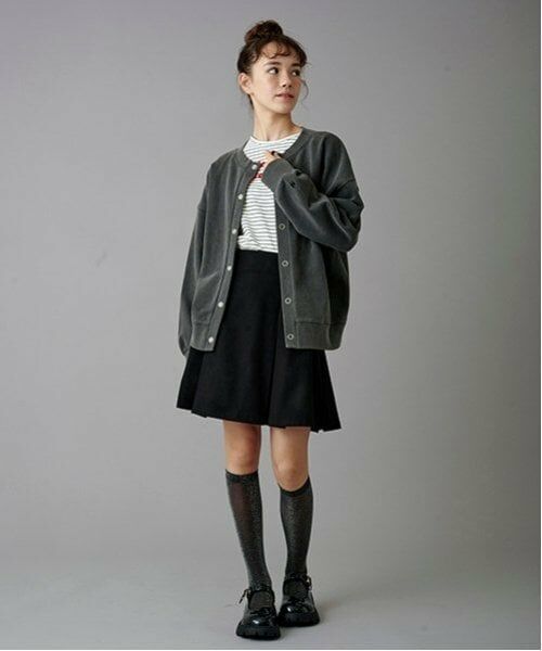 POM PONETTE AMI / ポンポネット アミ カーディガン・ボレロ | 【AMI】前後2WAYピグメントカーディガン | 詳細9