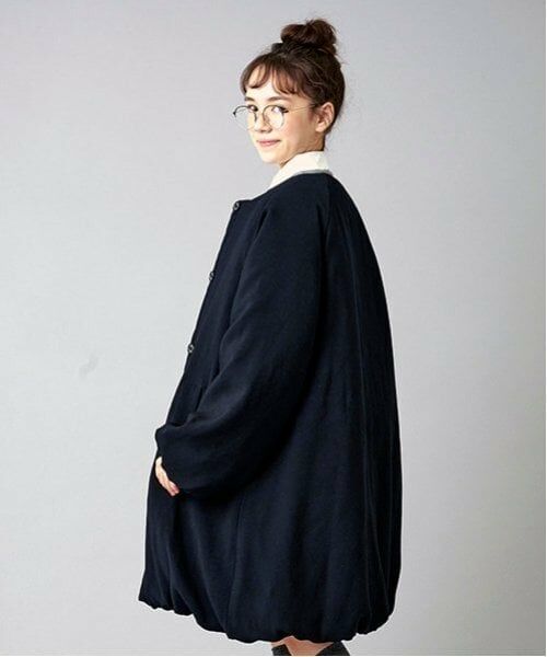 POM PONETTE AMI / ポンポネット アミ その他アウター | 【AMI】【WEB限定】ティペット付ノーカラーバルーンコート | 詳細1