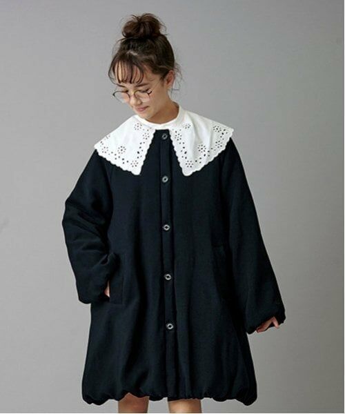 POM PONETTE AMI / ポンポネット アミ その他アウター | 【AMI】【WEB限定】ティペット付ノーカラーバルーンコート | 詳細11