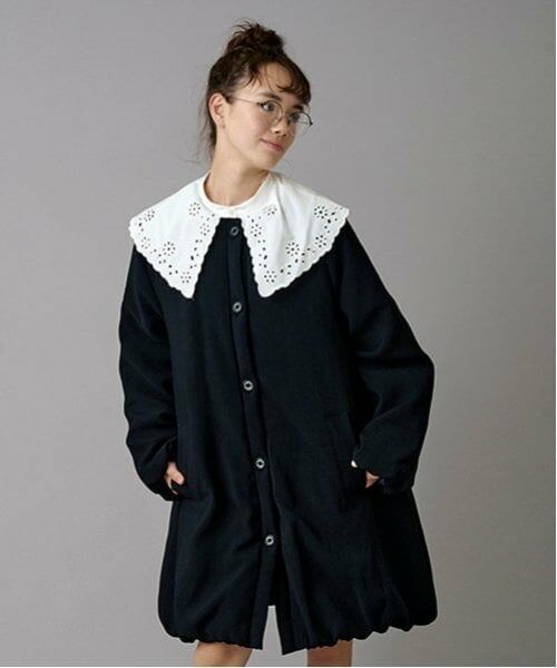 POM PONETTE AMI / ポンポネット アミ その他アウター | 【AMI】【WEB限定】ティペット付ノーカラーバルーンコート | 詳細12