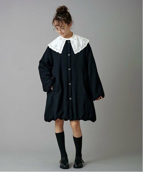 POM PONETTE AMI / ポンポネット アミ その他アウター | 【AMI】【WEB限定】ティペット付ノーカラーバルーンコート | 詳細13