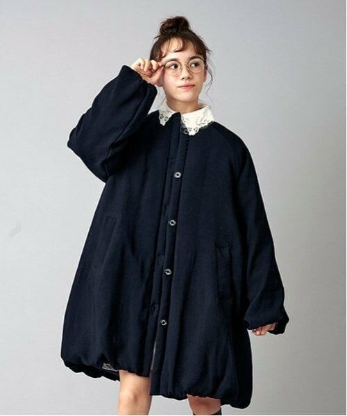 POM PONETTE AMI / ポンポネット アミ その他アウター | 【AMI】【WEB限定】ティペット付ノーカラーバルーンコート | 詳細4