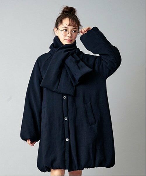 POM PONETTE AMI / ポンポネット アミ その他アウター | 【AMI】【WEB限定】ティペット付ノーカラーバルーンコート | 詳細8