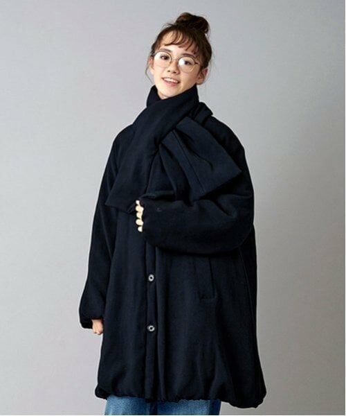 POM PONETTE AMI / ポンポネット アミ その他アウター | 【AMI】【WEB限定】ティペット付ノーカラーバルーンコート | 詳細9