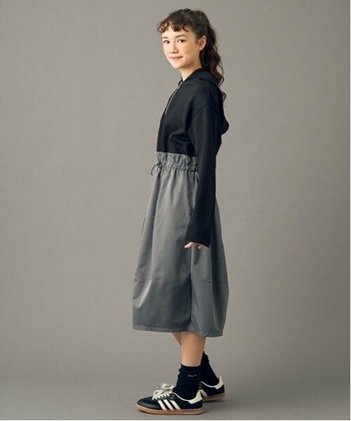 POM PONETTE AMI / ポンポネット アミ ミニ丈・ひざ丈ワンピース | 【AMI】【WEB限定】ドッキングバルーンワンピース | 詳細3