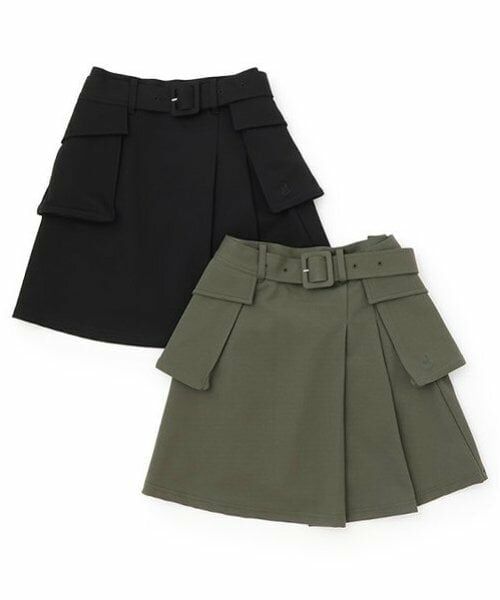 POM PONETTE AMI / ポンポネット アミ ミニ・ひざ丈スカート | 【AMI】ポケットベルト付ラップスカート | 詳細17