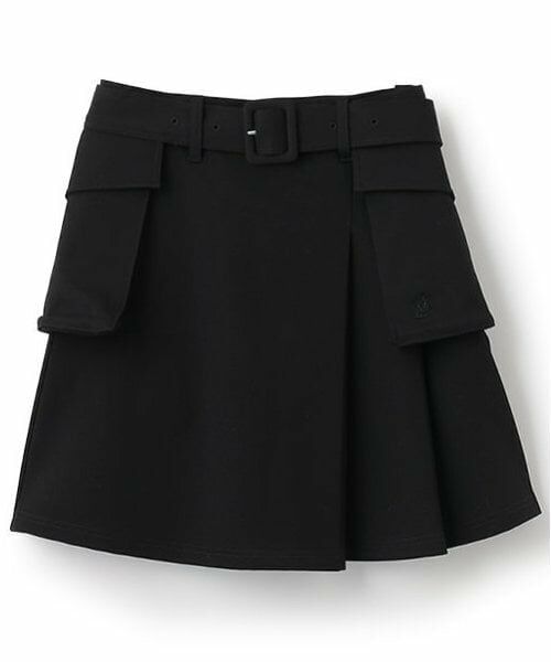 POM PONETTE AMI / ポンポネット アミ ミニ・ひざ丈スカート | 【AMI】ポケットベルト付ラップスカート | 詳細18