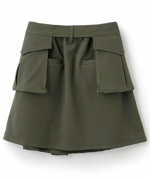 POM PONETTE AMI / ポンポネット アミ ミニ・ひざ丈スカート | 【AMI】ポケットベルト付ラップスカート | 詳細2