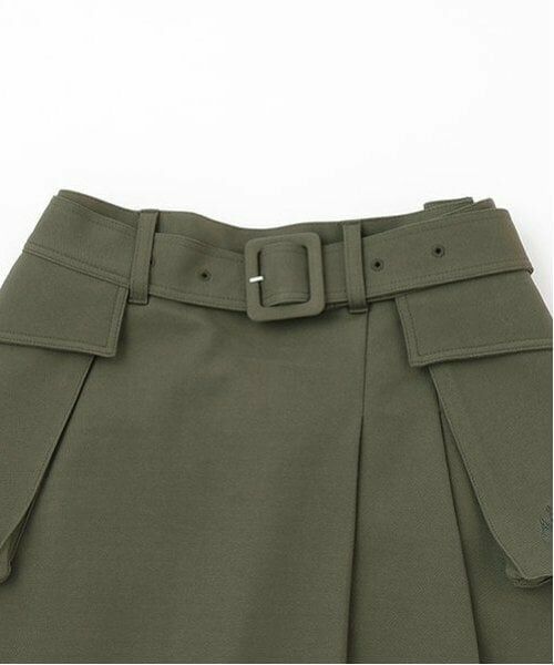 POM PONETTE AMI / ポンポネット アミ ミニ・ひざ丈スカート | 【AMI】ポケットベルト付ラップスカート | 詳細4