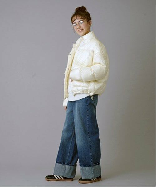 POM PONETTE AMI / ポンポネット アミ その他パンツ | 【AMI】ロールアップワイドデニムパンツ | 詳細1