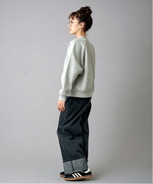 POM PONETTE AMI / ポンポネット アミ その他パンツ | 【AMI】ロールアップワイドデニムパンツ | 詳細10