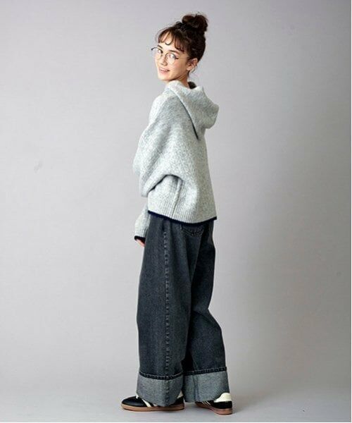 POM PONETTE AMI / ポンポネット アミ その他パンツ | 【AMI】ロールアップワイドデニムパンツ | 詳細11