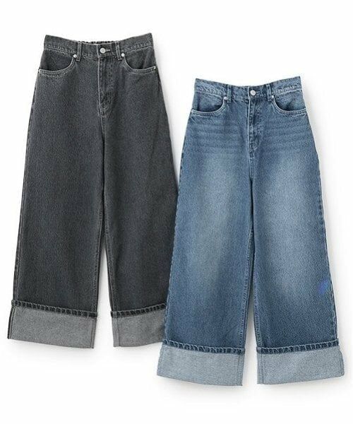 POM PONETTE AMI / ポンポネット アミ その他パンツ | 【AMI】ロールアップワイドデニムパンツ | 詳細26