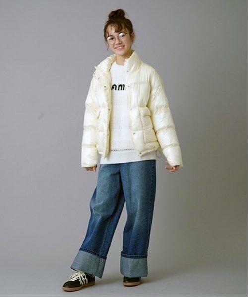 POM PONETTE AMI / ポンポネット アミ その他パンツ | 【AMI】ロールアップワイドデニムパンツ | 詳細3