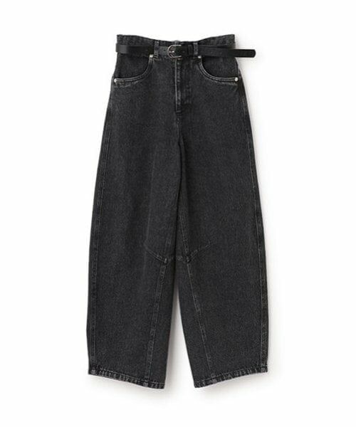 POM PONETTE AMI / ポンポネット アミ その他パンツ | 【ニコ☆プチ掲載】【AMI】ベルト付きバレルシルエットパンツ | 詳細30