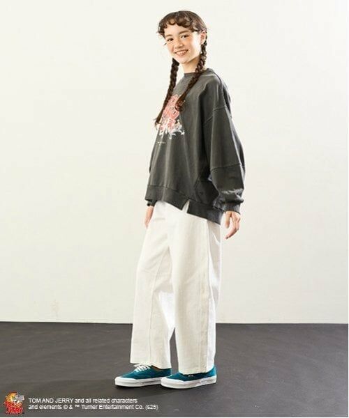 POM PONETTE AMI / ポンポネット アミ その他パンツ | 【ニコ☆プチ掲載】【AMI】ベルト付きバレルシルエットパンツ | 詳細4