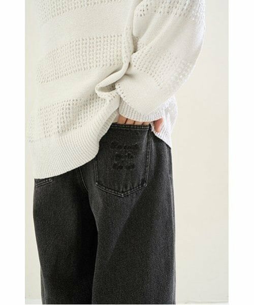 POM PONETTE AMI / ポンポネット アミ その他パンツ | 【ニコ☆プチ掲載】【AMI】ベルト付きバレルシルエットパンツ | 詳細8