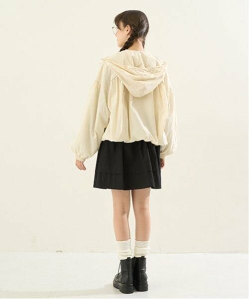 POM PONETTE AMI / ポンポネット アミ ショート・ハーフ・半端丈パンツ | 【Cuugal掲載】【AMI】【撥水】ウエストリブ裾タックスカート | 詳細17