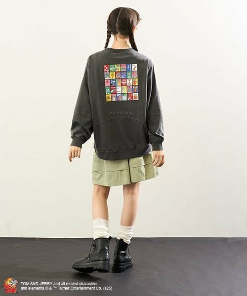 POM PONETTE AMI / ポンポネット アミ ショート・ハーフ・半端丈パンツ | 【Cuugal掲載】【AMI】【撥水】ウエストリブ裾タックスカート | 詳細3