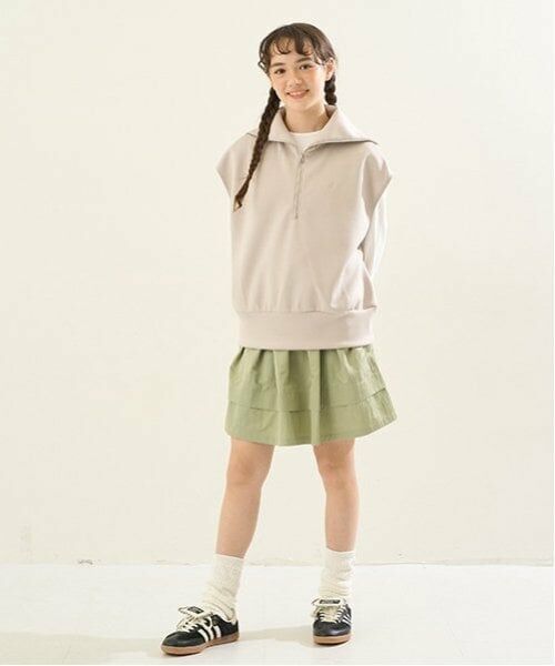 POM PONETTE AMI / ポンポネット アミ ショート・ハーフ・半端丈パンツ | 【Cuugal掲載】【AMI】【撥水】ウエストリブ裾タックスカート | 詳細4