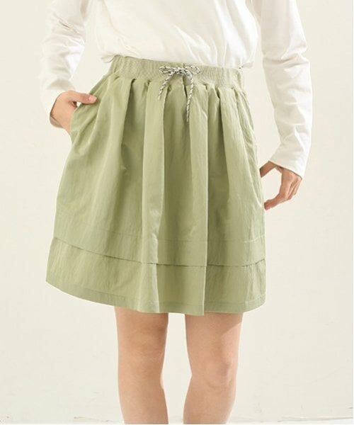 POM PONETTE AMI / ポンポネット アミ ショート・ハーフ・半端丈パンツ | 【Cuugal掲載】【AMI】【撥水】ウエストリブ裾タックスカート | 詳細5