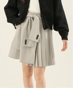POM PONETTE AMI / ポンポネット アミ ショート・ハーフ・半端丈パンツ | 【AMI】腰巻プリーツスカパン
