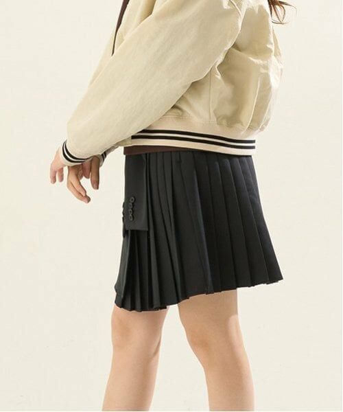 POM PONETTE AMI / ポンポネット アミ ショート・ハーフ・半端丈パンツ | 【AMI】腰巻プリーツスカパン | 詳細1