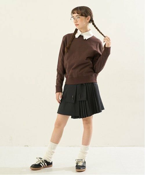 POM PONETTE AMI / ポンポネット アミ ショート・ハーフ・半端丈パンツ | 【AMI】腰巻プリーツスカパン | 詳細11