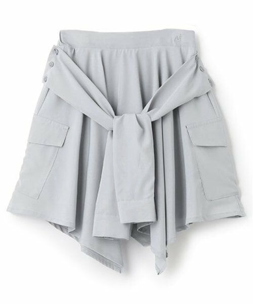 POM PONETTE AMI / ポンポネット アミ ショート・ハーフ・半端丈パンツ | 【AMI】腰巻シャツ風スカパン | 詳細10