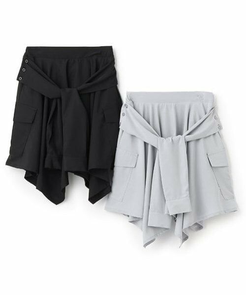 POM PONETTE AMI / ポンポネット アミ ショート・ハーフ・半端丈パンツ | 【AMI】腰巻シャツ風スカパン | 詳細9