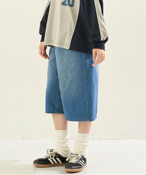 POM PONETTE AMI / ポンポネット アミ ショート・ハーフ・半端丈パンツ | 【AMI】フックつきデニムハーフパンツ | 詳細10