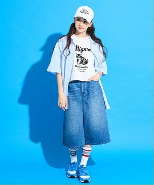 POM PONETTE AMI / ポンポネット アミ ショート・ハーフ・半端丈パンツ | 【AMI】フックつきデニムハーフパンツ | 詳細4