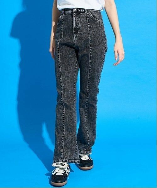 POM PONETTE AMI / ポンポネット アミ その他パンツ | 【AMI】デニムフレアパンツ（黒）