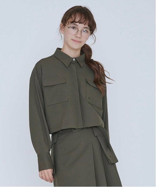 POM PONETTE AMI / ポンポネット アミ シャツ・ブラウス | 【AMI】ショート丈ポケットシャツ | 詳細2