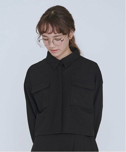 POM PONETTE AMI / ポンポネット アミ シャツ・ブラウス | 【AMI】ショート丈ポケットシャツ | 詳細6
