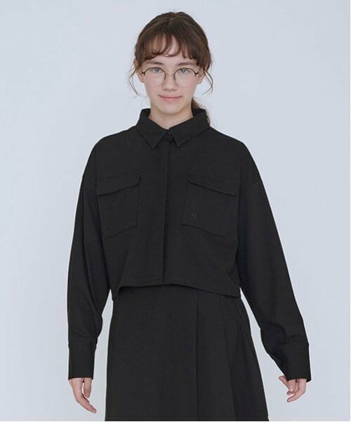 POM PONETTE AMI / ポンポネット アミ シャツ・ブラウス | 【AMI】ショート丈ポケットシャツ | 詳細7