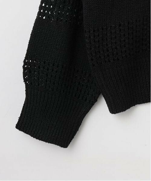 POM PONETTE AMI / ポンポネット アミ ニット・セーター | 【AMI】メッシュシャドウボーダーニットプルオーバー | 詳細25