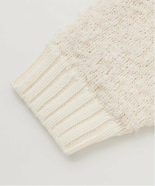 POM PONETTE AMI / ポンポネット アミ ニット・セーター | 【AMI】チュールテープミックススリーブニットプルオーバー | 詳細14