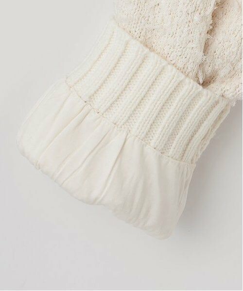 POM PONETTE AMI / ポンポネット アミ ニット・セーター | 【AMI】チュールテープミックススリーブニットプルオーバー | 詳細15