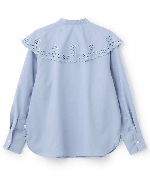 POM PONETTE AMI / ポンポネット アミ シャツ・ブラウス | 【AMI】カットワーク刺繍ビッグカラーブラウス | 詳細12