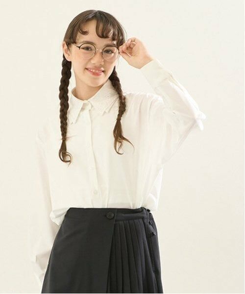 POM PONETTE AMI / ポンポネット アミ シャツ・ブラウス | 【AMI】ダブルラペルシャツ（オフ ホワイト）