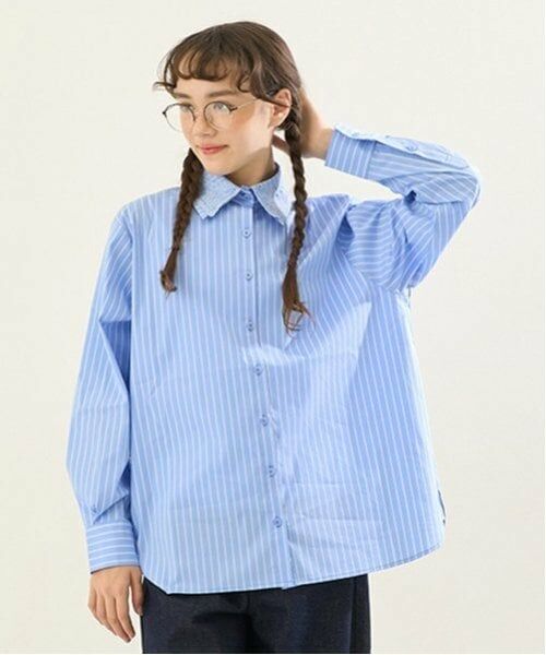 POM PONETTE AMI / ポンポネット アミ シャツ・ブラウス | 【AMI】ダブルラペルシャツ | 詳細3