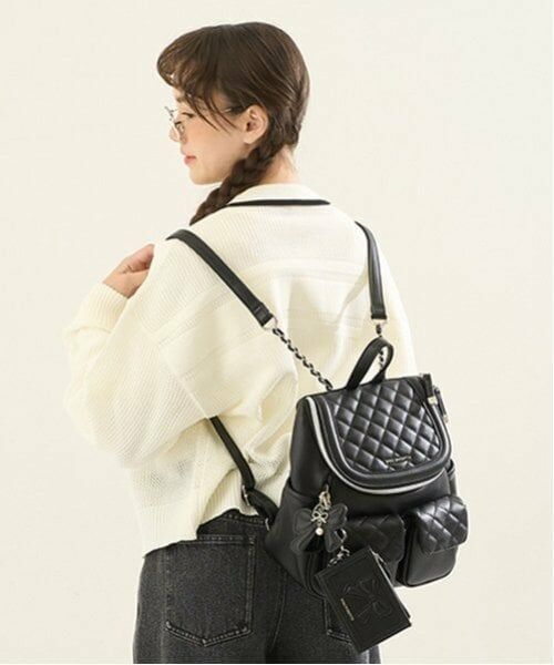 POM PONETTE AMI / ポンポネット アミ カーディガン・ボレロ | 【AMI】ライン衿メッシュカーデ×ロンTセット | 詳細4