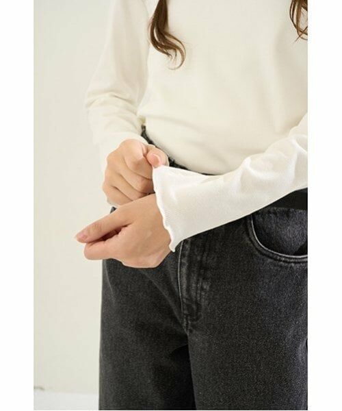 POM PONETTE AMI / ポンポネット アミ カーディガン・ボレロ | 【AMI】ライン衿メッシュカーデ×ロンTセット | 詳細5