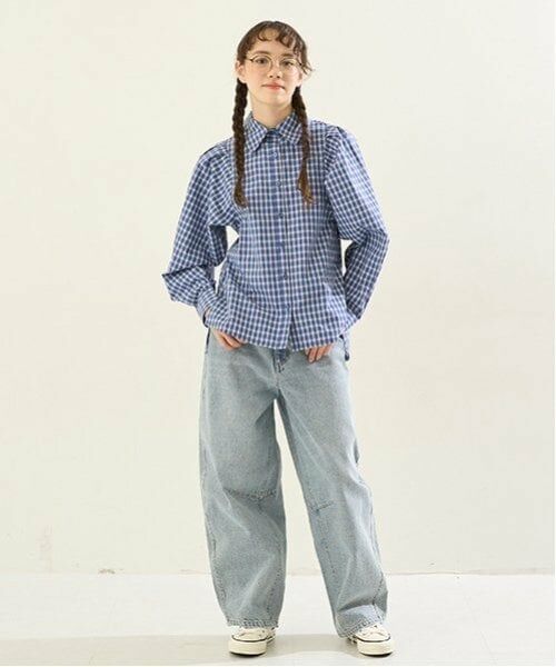 POM PONETTE AMI / ポンポネット アミ シャツ・ブラウス | 【AMI】ボリュームスリーフチェックブラウス | 詳細10