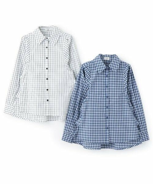 POM PONETTE AMI / ポンポネット アミ シャツ・ブラウス | 【AMI】ボリュームスリーフチェックブラウス | 詳細14