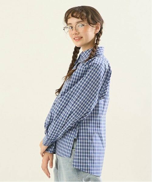POM PONETTE AMI / ポンポネット アミ シャツ・ブラウス | 【AMI】ボリュームスリーフチェックブラウス | 詳細5