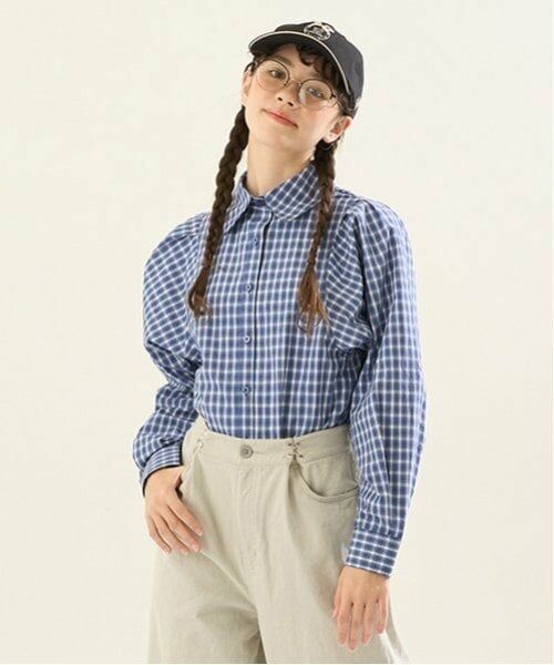 POM PONETTE AMI / ポンポネット アミ シャツ・ブラウス | 【AMI】ボリュームスリーフチェックブラウス | 詳細8