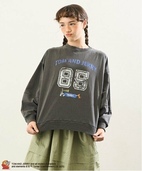 POM PONETTE AMI / ポンポネット アミ スウェット | 【AMI】【TOM AND JERRY】ファニーアートプルオーバー（グレー）