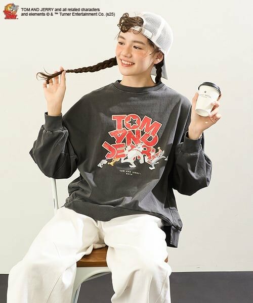 POM PONETTE AMI / ポンポネット アミ スウェット | 【AMI】【TOM AND JERRY】フォトグラフィープルオーバー | 詳細2